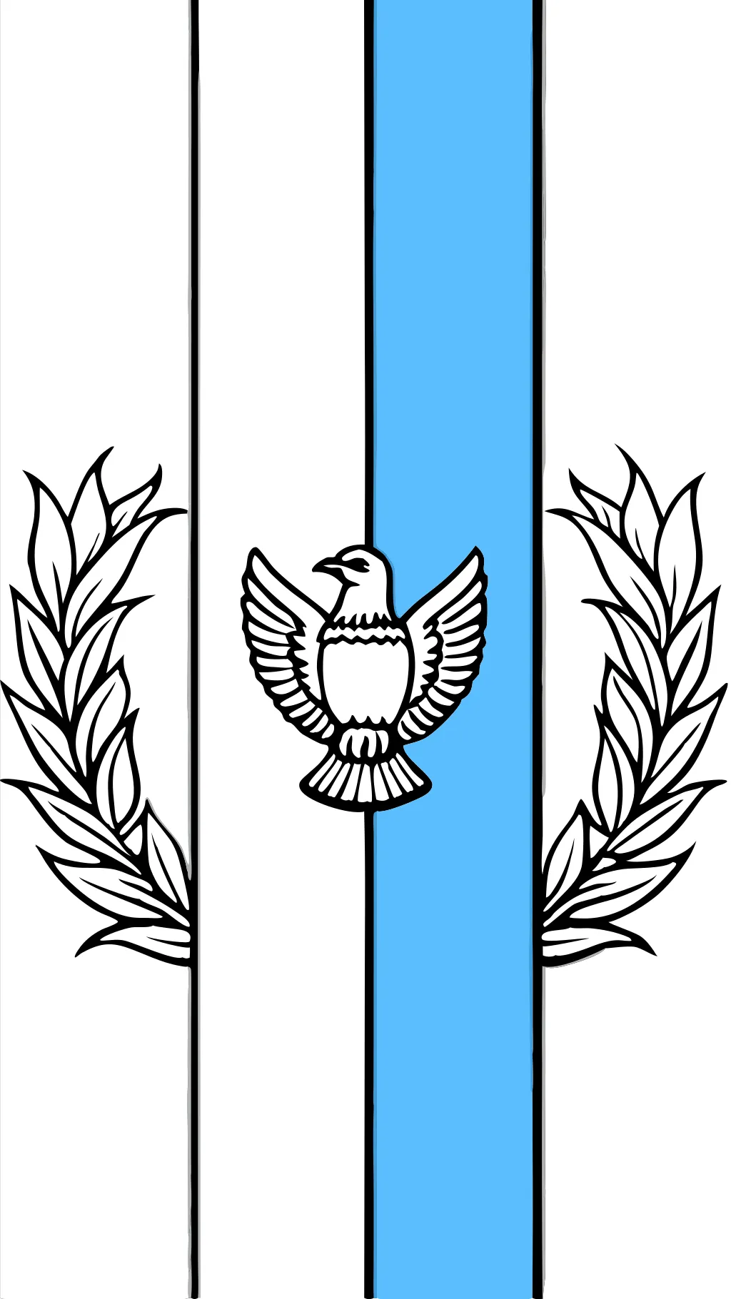 coloriage du drapeau du guatemala